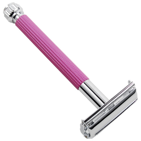 PARKER 29L LAVENDER WOMEN'S LONG HANDLE BUTTERFLY OPEN SAFETY RAZOR - Prohibition Style