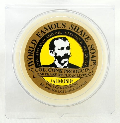 COL. CONK ALMOND SHAVING SOAP - Prohibition Style