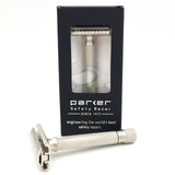 PARKER VARIANT ADJUSTABLE SAFETY RAZOR - SATIN CHROME - Prohibition Style