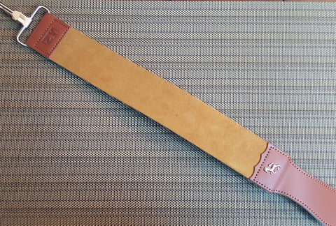 High Quality Leather Strop Double Layer Razor With Cloth Backing - Prohibition Style